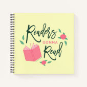 Floral Bookish Readers zullen lezen Notitieboek (Voorkant)