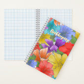 Floral Bookkeeping Expense Tracker Graph Notitieboek (Binnen)