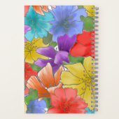 Floral Bookkeeping Expense Tracker Graph Notitieboek (Achterkant)