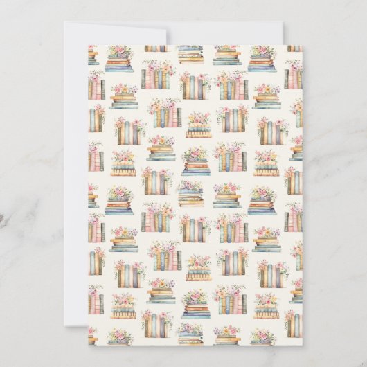 Floral Books Bedankkaart (Achterkant)