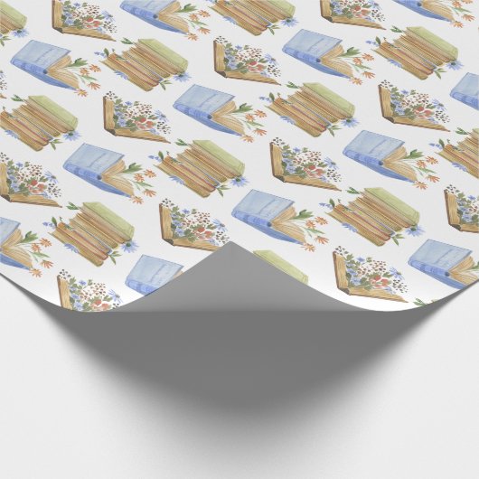 Floral Books Cadeaupapier (Hoek)