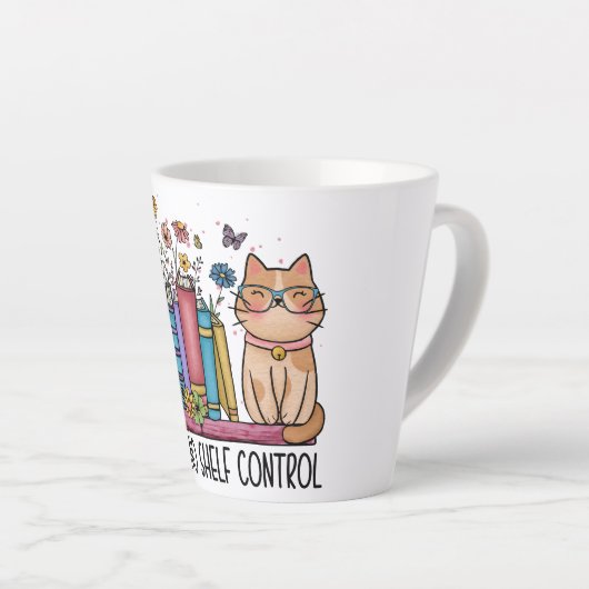 Floral Books en Cat Latte Mok (Rechterhoek)