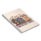 Floral Books en Cat Notitieboek (Rechterzijde)