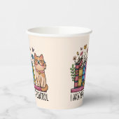 Floral Books en Cat Papieren Bekers (Links)