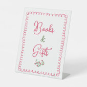  Floral Books en Gifts Table Sign Reclamebord Met Voetstuk (Voorkant)