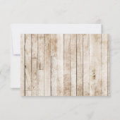 Floral Boots Cowboy Western Menu Keuze RSVP-kaart Kaart (Achterkant)