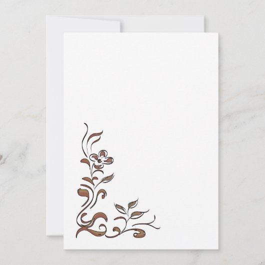 Floral Border 18th Birthday Dinner Party Kaart (Achterkant)