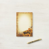 Floral Border 5 Post-it® Notes (Op bureau)