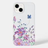 Floral Border and Butterfly Case-Mate iPhone Case (Achterkant)