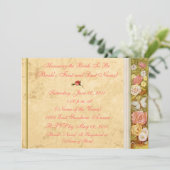  Floral Border Bridal Shower Kaart (Staand voorkant)