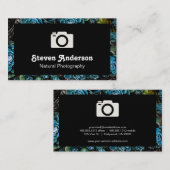 Floral Border | Camera-pictogram Visitekaartje (Voorkant / Achterkant)