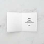 Floral border class van 2021 afstuderen Dank u wel Bedankkaart (Binnen)