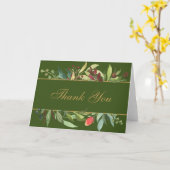 Floral Border Dank je creditcard Kaart (Gele Bloem)