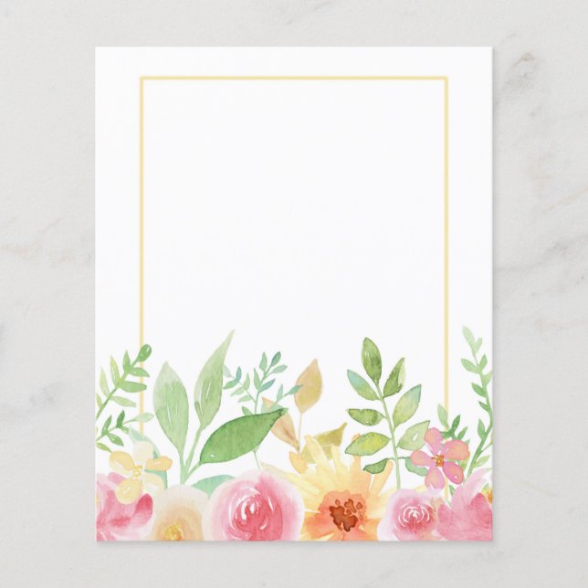Floral Border Edge-plakboek (Voorkant)