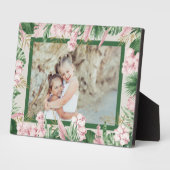 Floral Border Foto Easel tropische Waterverf Fotoplaat (Zijkant)