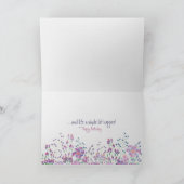 Floral Border Friend's Birthday Kaart (Binnen)