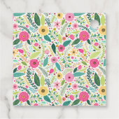 Floral Border Gift Label (Achterkant)