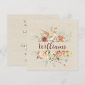 Floral Border Jubileum Party Kaart (Voorkant / Achterkant)