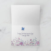 Floral Border Moederdag Kaart (Binnen)