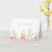 Floral Border Note Kaart (Gele Bloem)