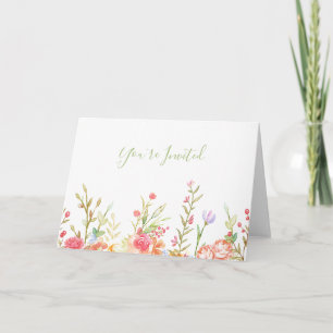 Floral Border Note Kaart