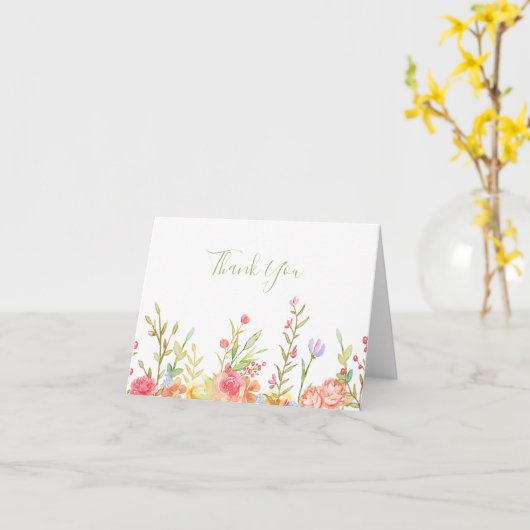 Floral Border Note Kaart (Gele Bloem)