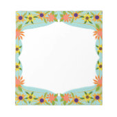 Floral Border Notitieblok (Voorkant)