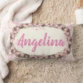 Floral Border - Personaliseer je eigen omgeving Kussen (Deken)