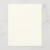 Floral Border Photo Save the Date Uitnodiging Flyer (Achterkant)