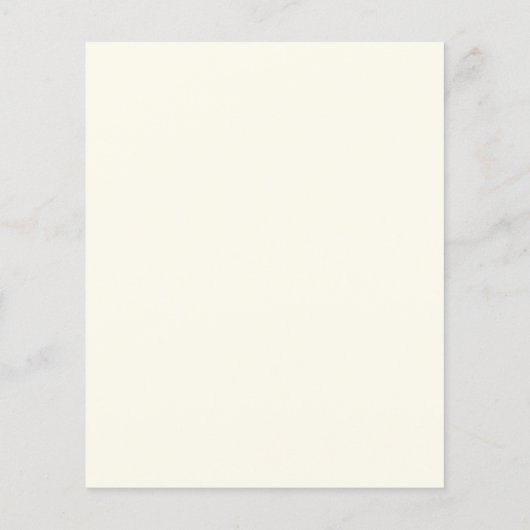 Floral Border Photo Save the Date Uitnodiging Flyer (Achterkant)