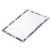 Floral Border - Roze College in roze Papier 8,5 in Notitieblok (Schuin)