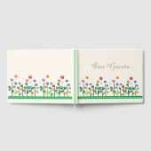 Floral border Spring bruiloft Gastenboek (Volledig)