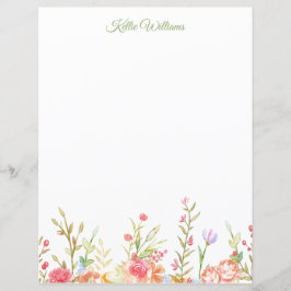 Floral Border Stationery