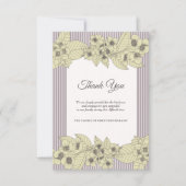 Floral Border Sympathie Hartelijk dank Bedankkaart (Voorkant)