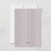 Floral Border Sympathie Hartelijk dank Bedankkaart (Achterkant)