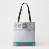 Floral Border Tote Bag (Voorkant)