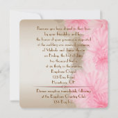 Floral Border Vow Renewal Kaart (Achterkant)