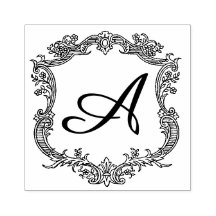 Floral Border with Monogram