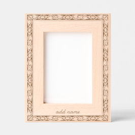 Floral Borders Jubileum gegraveerd lijst