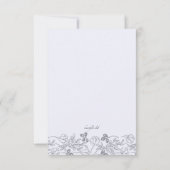 Floral Borders Sympathcard Kaart (Achterkant)