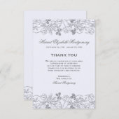 Floral Borders Sympathcard Kaart (Voorkant / Achterkant)