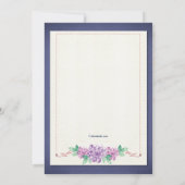 Floral Borders Uitnodiging (Achterkant)