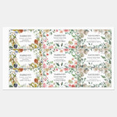 Floral Borders Zeep Bars Elegante Lijm Labels (Vel)