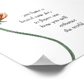 Floral Boss Lady Motivatie Citaat Poster (Hoek)