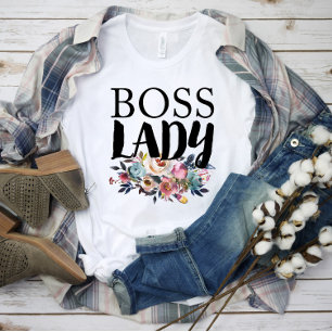 Floral Boss Lady T-shirt