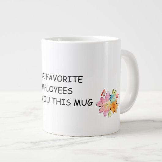 Floral Boss's Day Specialty Mok (Voorkant rechts)