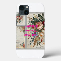 Floral Botanical Apple iPhone 13 Hoesje – Elegant 
