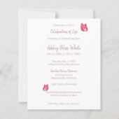 Floral Botanical Butterflies Memorial Dear Ones (Achterkant)