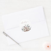 Floral Botanical Dank je Envelopzegels Ronde Sticker (Envelop)