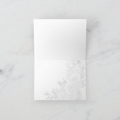  Floral Botanical Dank je wel Bedankkaart (Binnen)